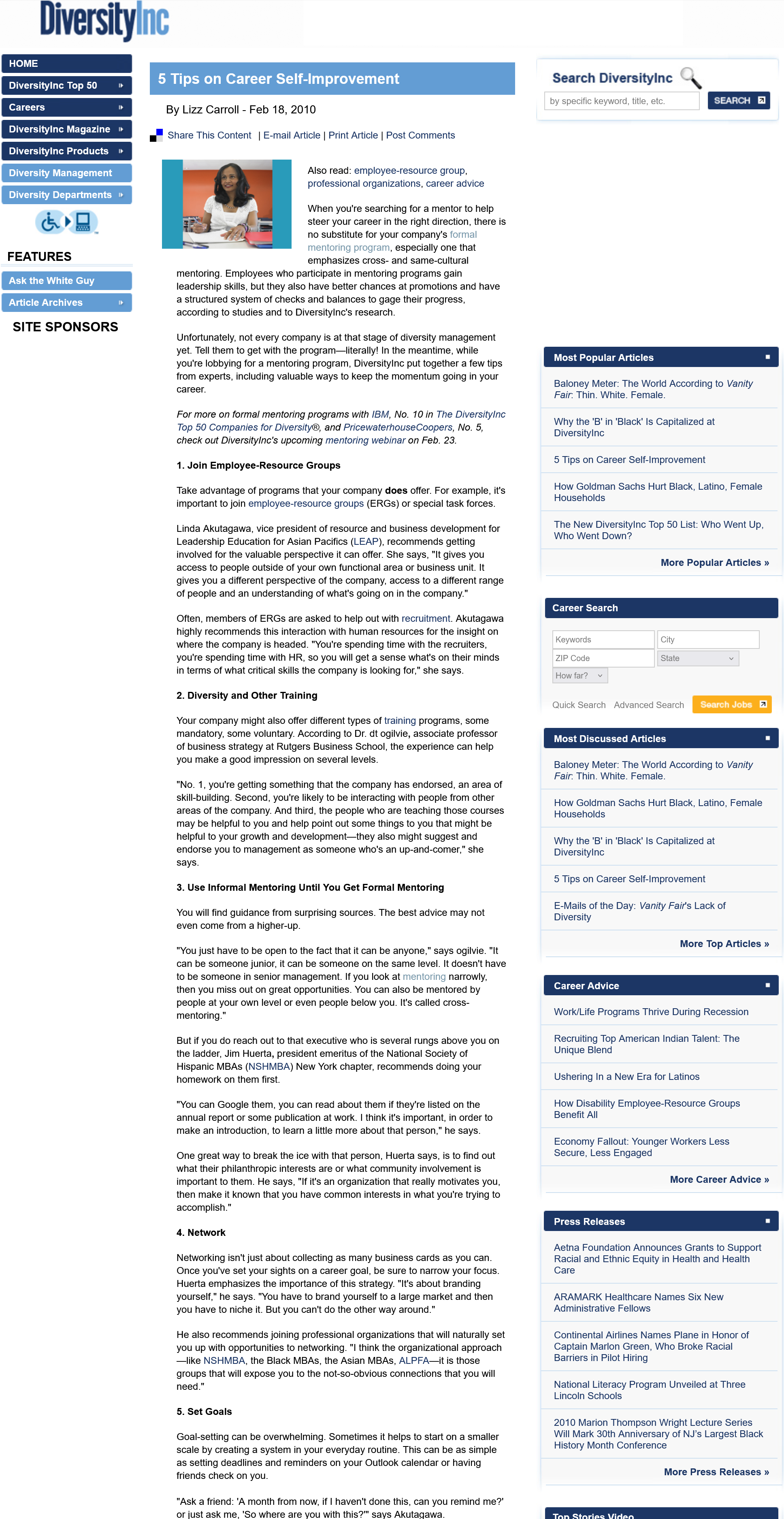 La-Beeba Jones's DiversityInc Portfolio